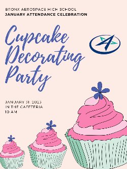 Cupcake Decorating Attendance Celebration